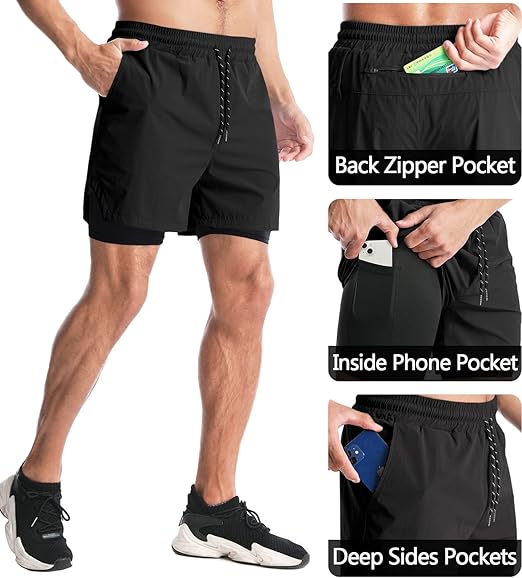 Running Shorts with Inner's pocket